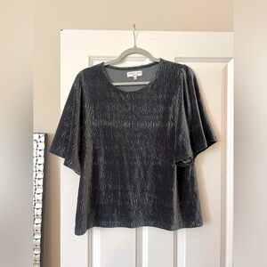 Madewell Velvet Dark Green Top